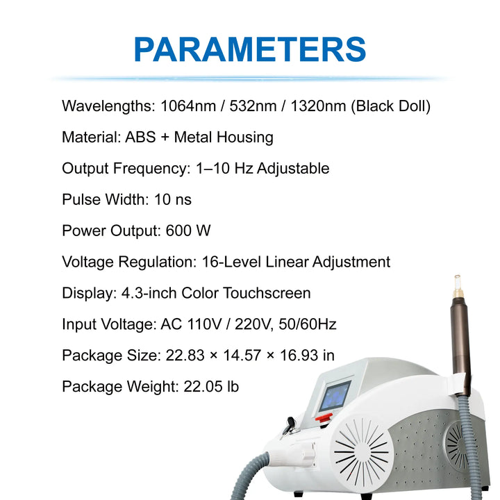 PicoLux ND YAG Tattoo Removal Laser System