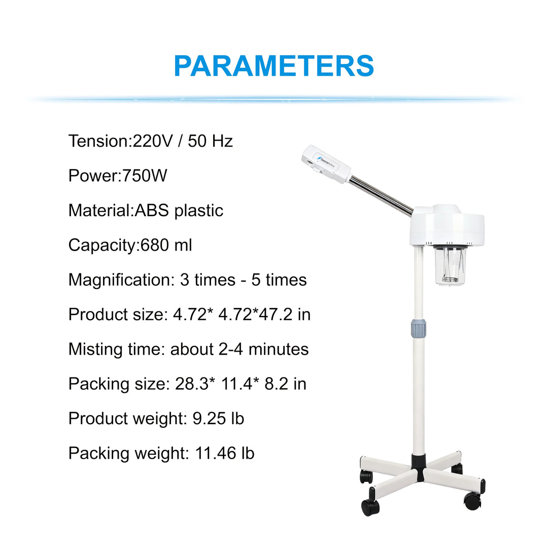 Stelyra Elite 2-in-1 Steamer & 5X Magnifying Lamp