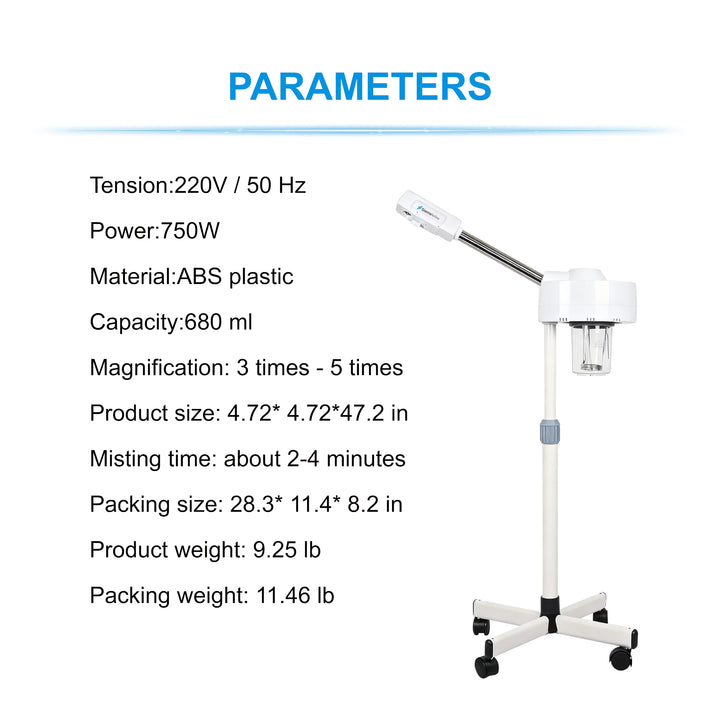 Stelyra Elite 2-in-1 Steamer & 5X Magnifying Lamp