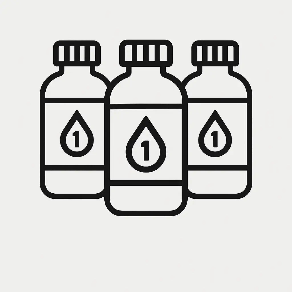3 Solution Bottles